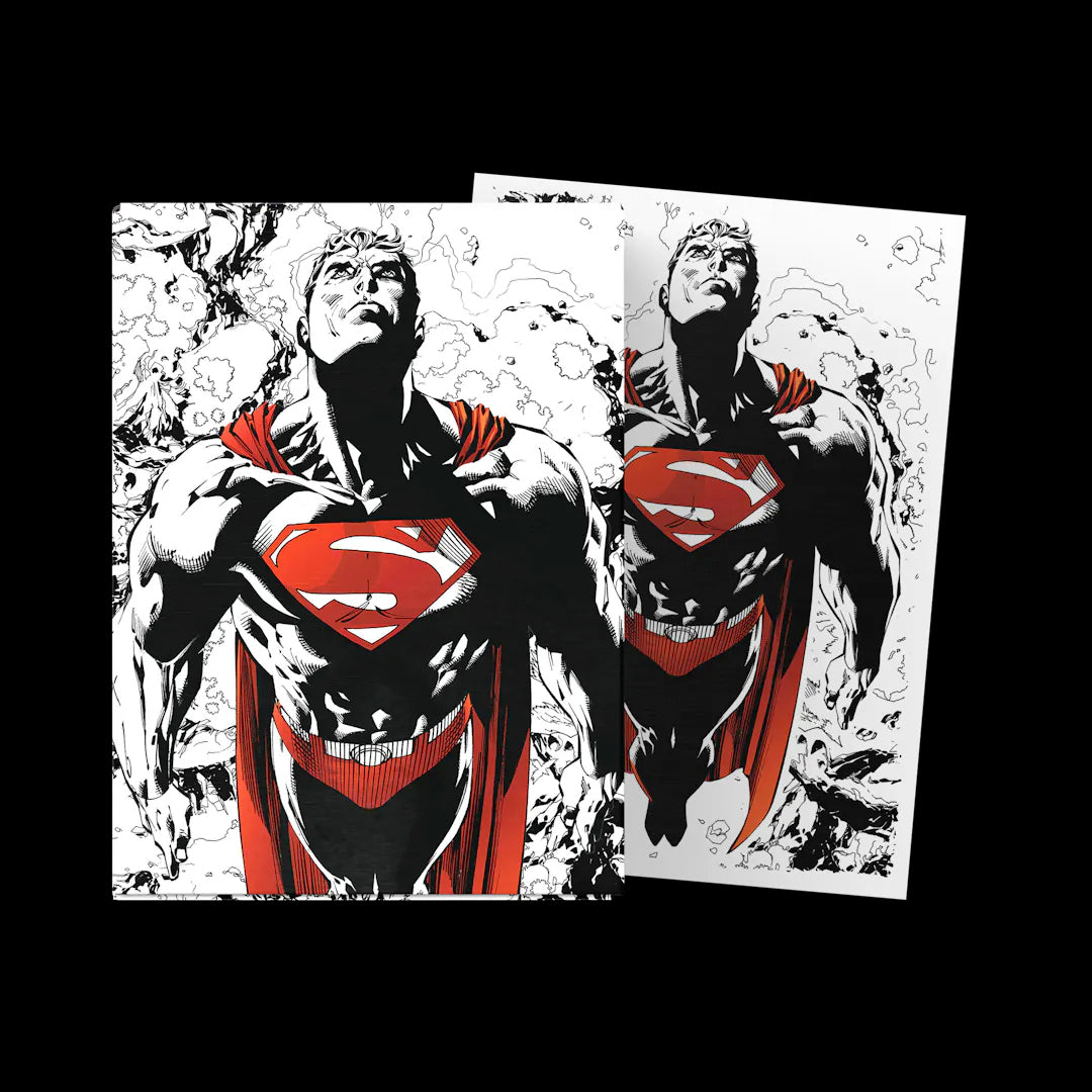 DRAGON SHIELD: FUNDAS STANDAR MATE SUPERMAN - ROJO Y BLANCO - 100 Fundas