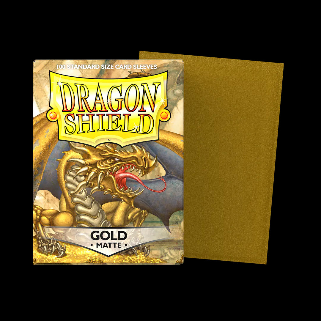 DRAGON SHIELD - 100 SLEEVES MATTE -   GOLD