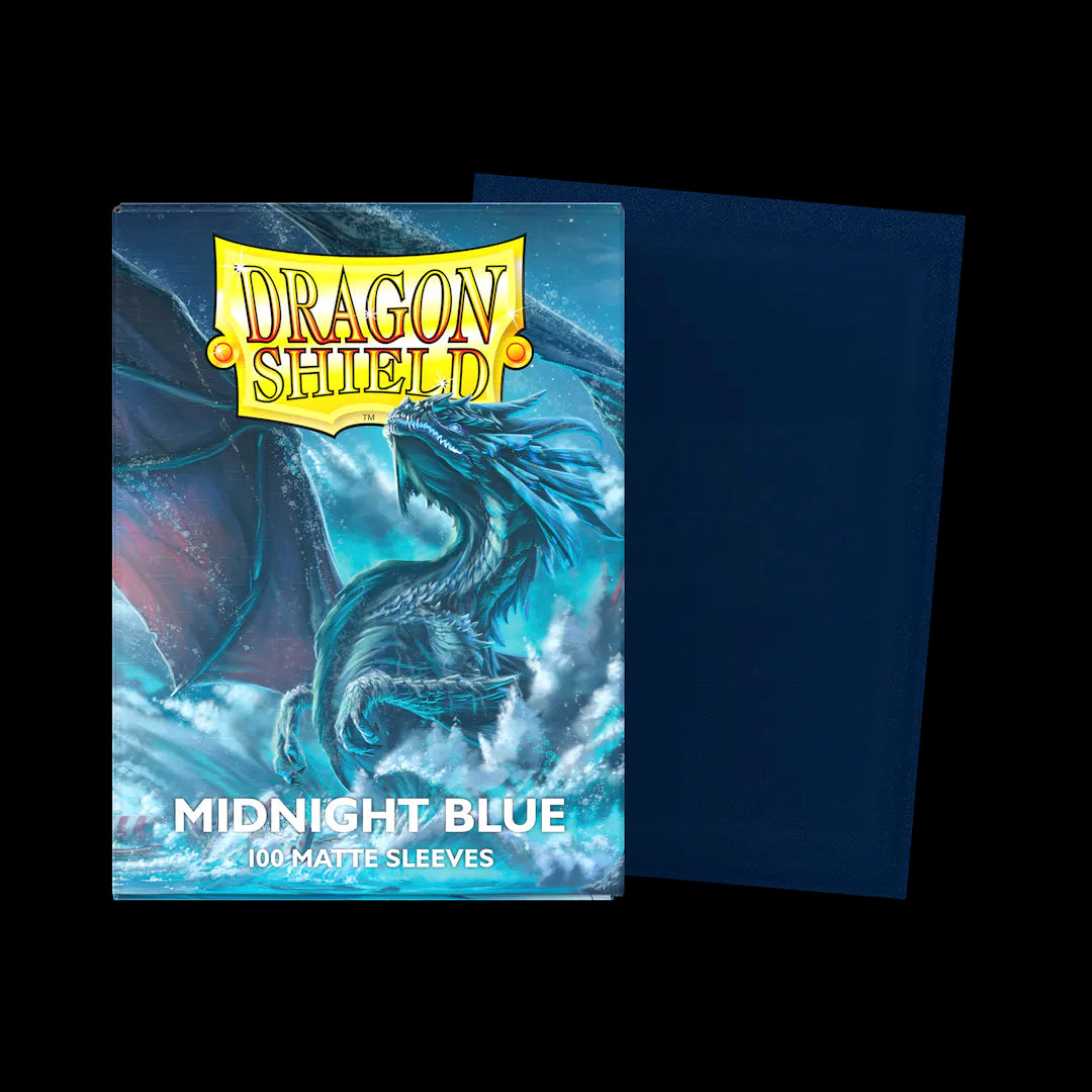 DRAGON SHIELD - 100 SLEEVES MATTE -   BLUE MIDNIGHT BLUE