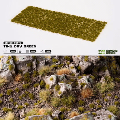 Dry Green 2mm- Tiny Tufts