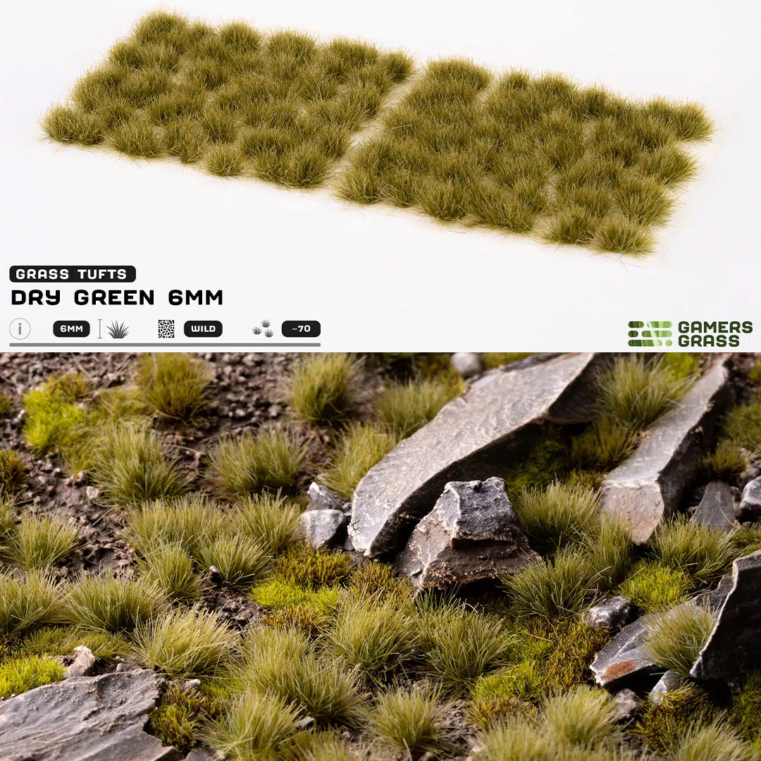 Dry Green 6mm - Wild Tufts