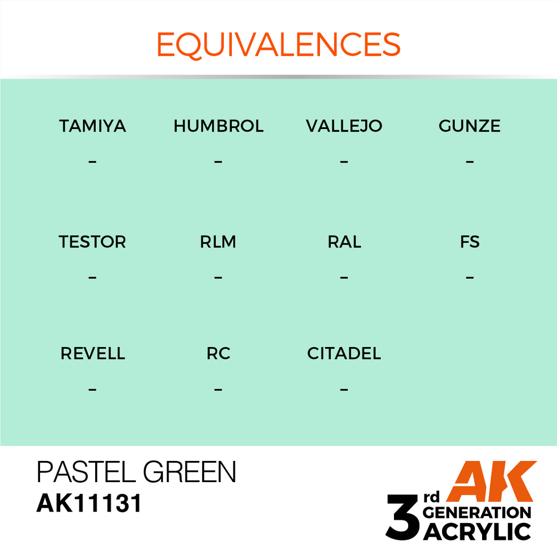 3GEN Acrylics Pastel Green 17ml