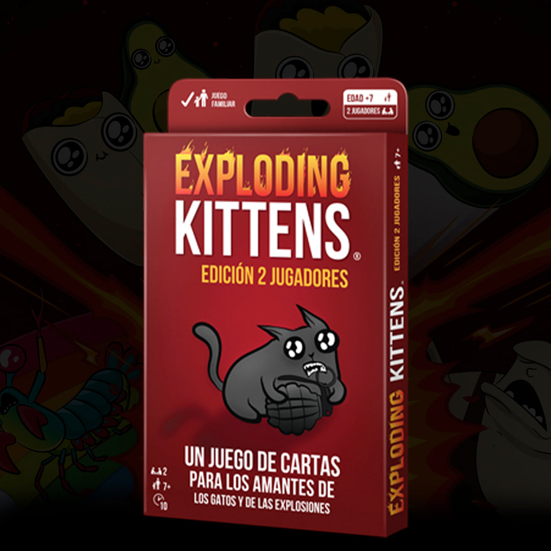 EXPLODING KITTENS: EDICIÓN 2 JUGADORES
