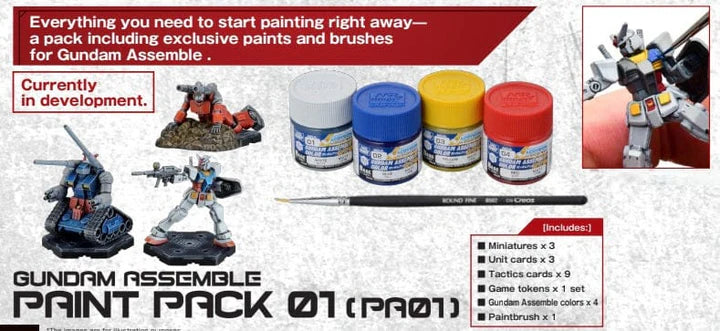 PREPEDIDO - Gundam Assemble: Paint Pack 01-(PA01) - EN