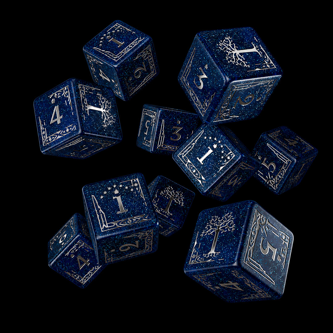 Q Workshop: The Lord of the Rings: D6 Dice Set: Gondor