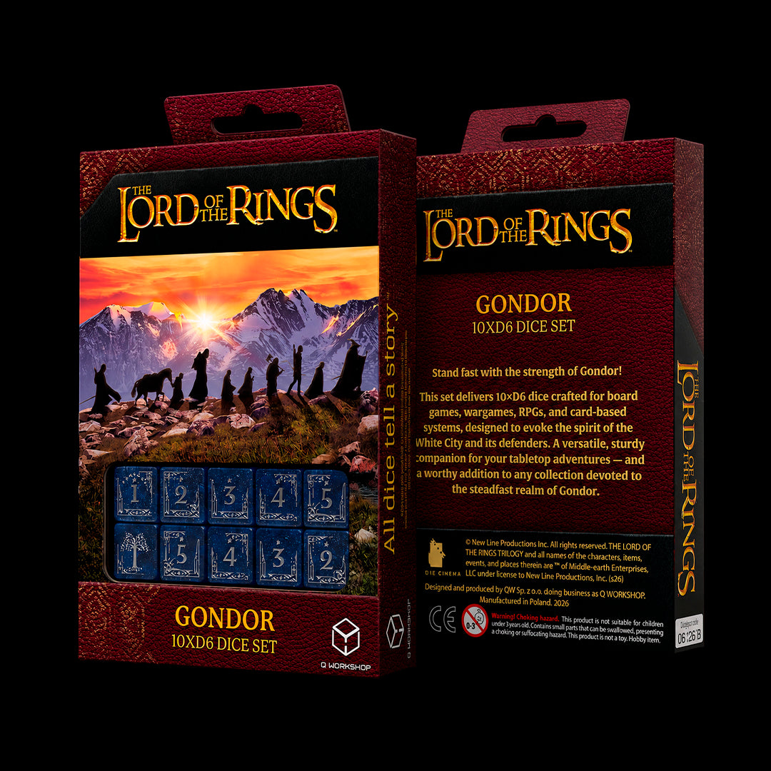Q Workshop: The Lord of the Rings: D6 Dice Set: Gondor