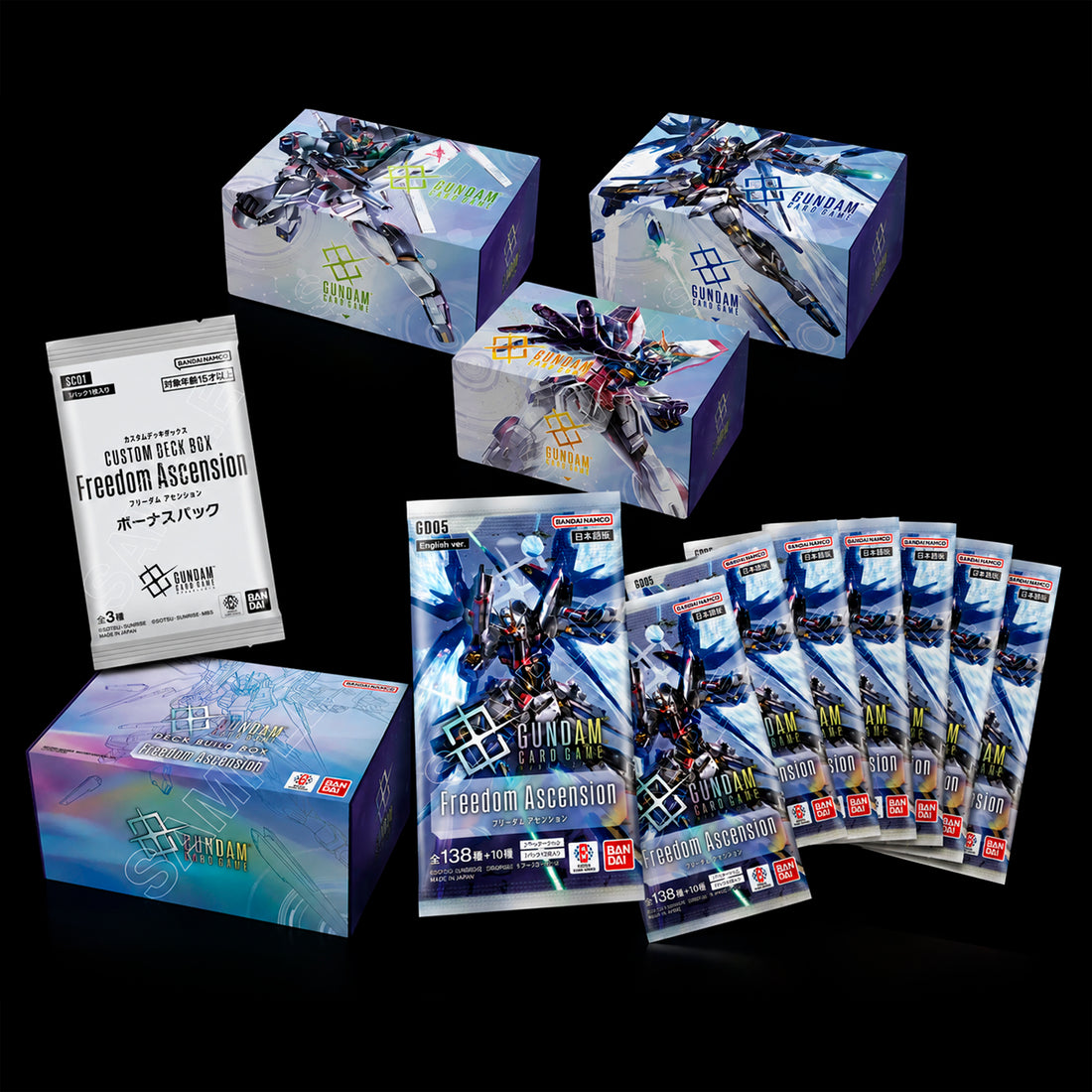 Gundam Card Game: Freedom Ascension Deck Build Box – (SC01) – (EN)