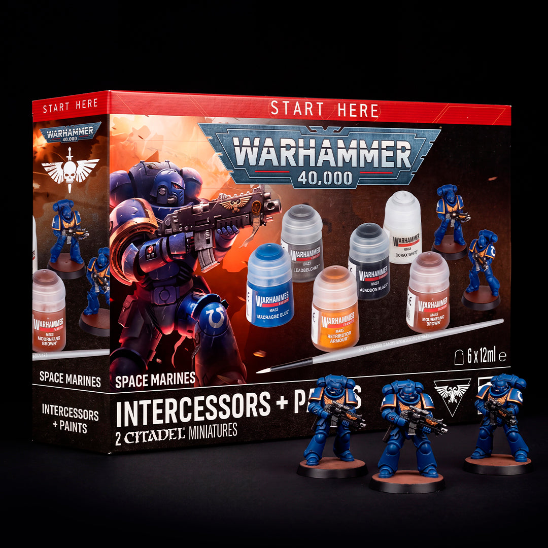 WH40K: START HERE - Marines Espaciales: Intercesores y pinturas