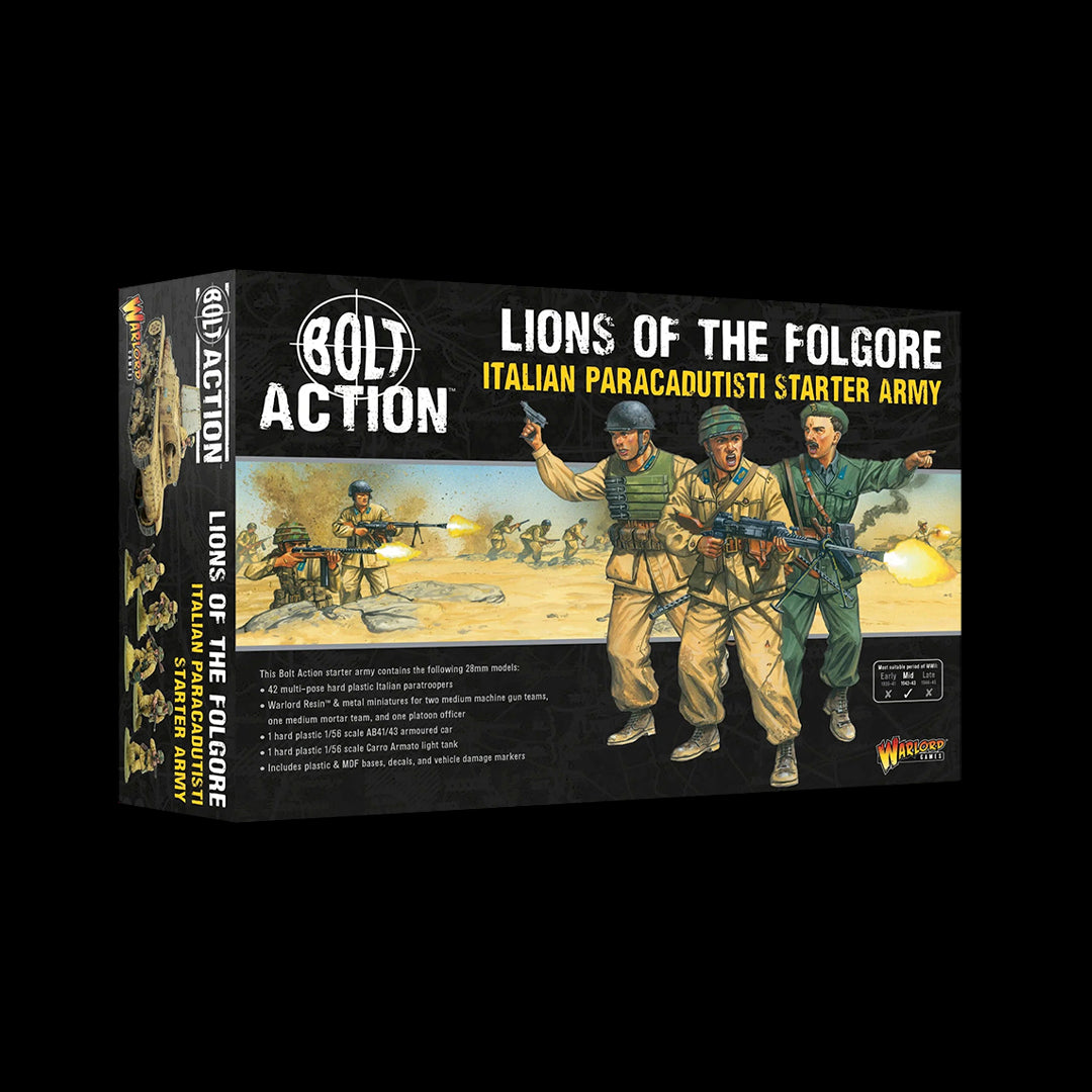 BOLT ACTION: ITALY ARMIES - LIONS OF THE FOLGORE - STARTER ARMY