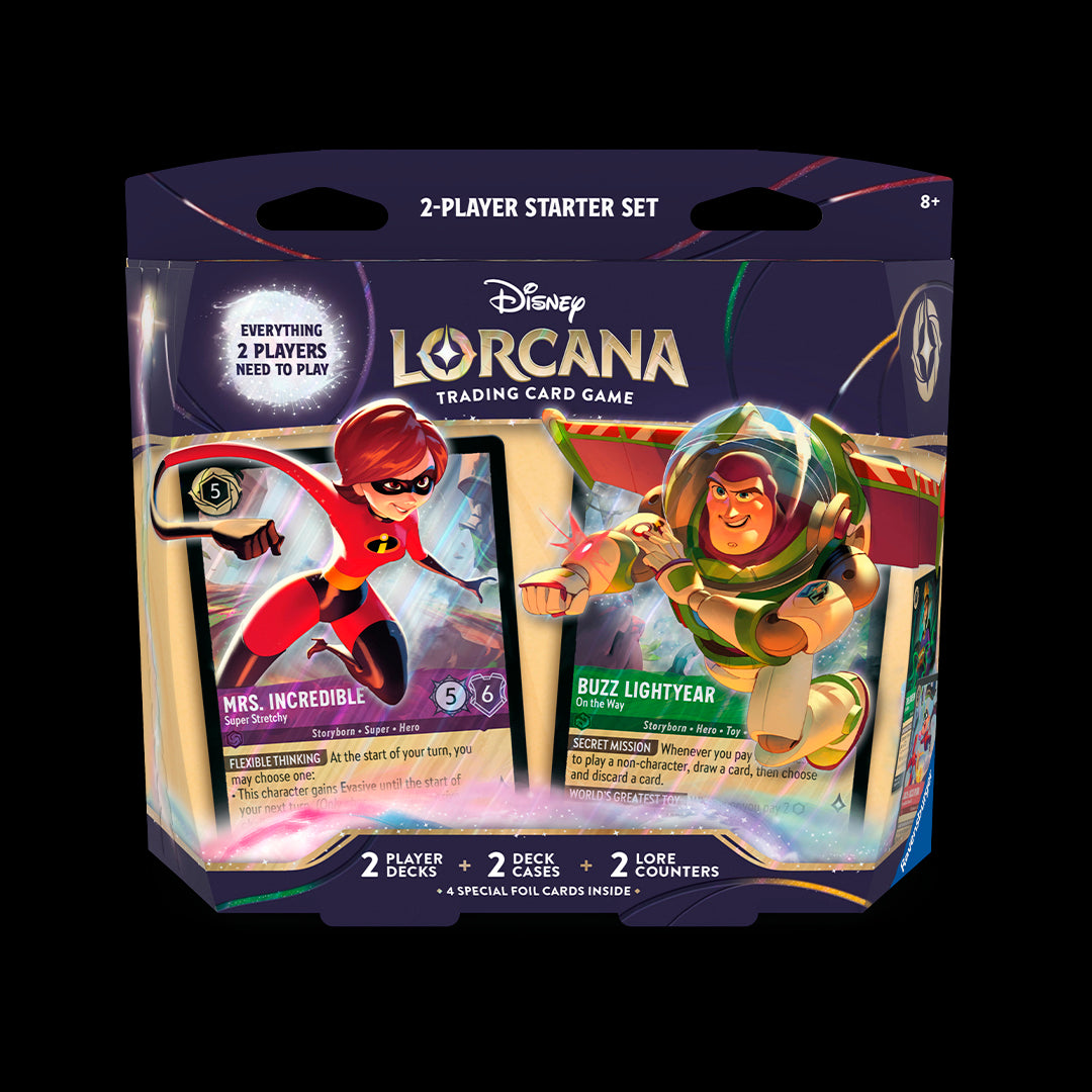 DISNEY LORCANA TCG: SET DE INICIO 2 JUGADORES - WILDS UNKNOWN
