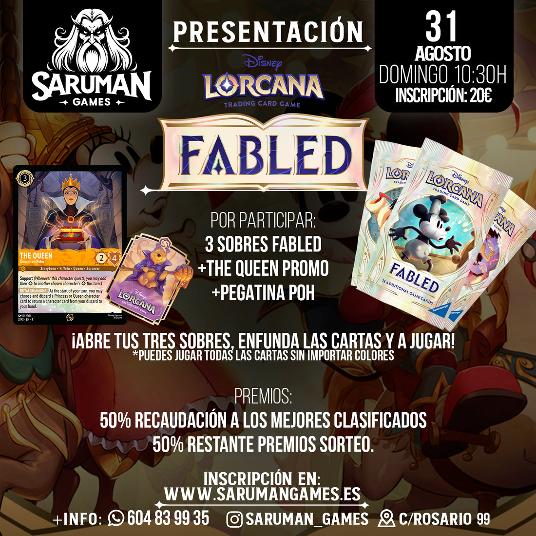 DISNEY LORCANA – PRESENTACIÓN FABLED