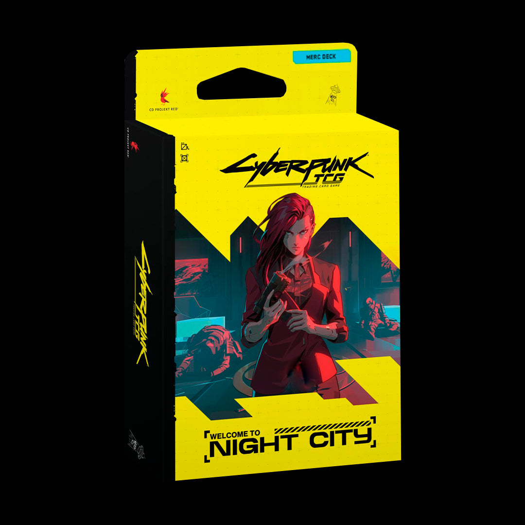 PREPEDIDO - CYBERPUNK TCG: STARTER DECK - WELCOME TO NIGHT CITY - THE HEIST - INGLES