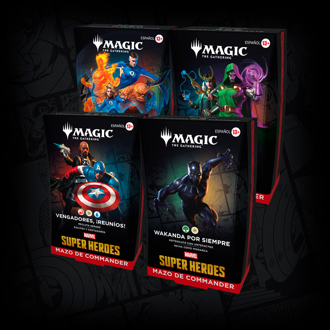RESERVA - MTG Marvel Super Heroes – Commander (Mazos sueltos y/o Pack 4) - Español