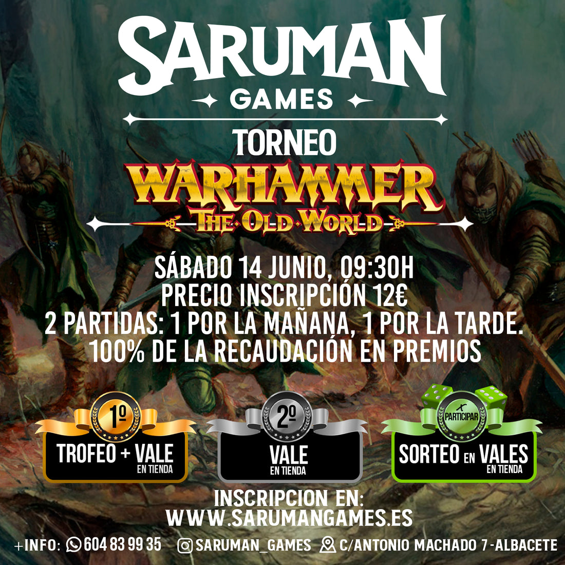 TORNEO WARHAMMER: THE OLD WORLD – SÁBADO 14 DE JUNIO