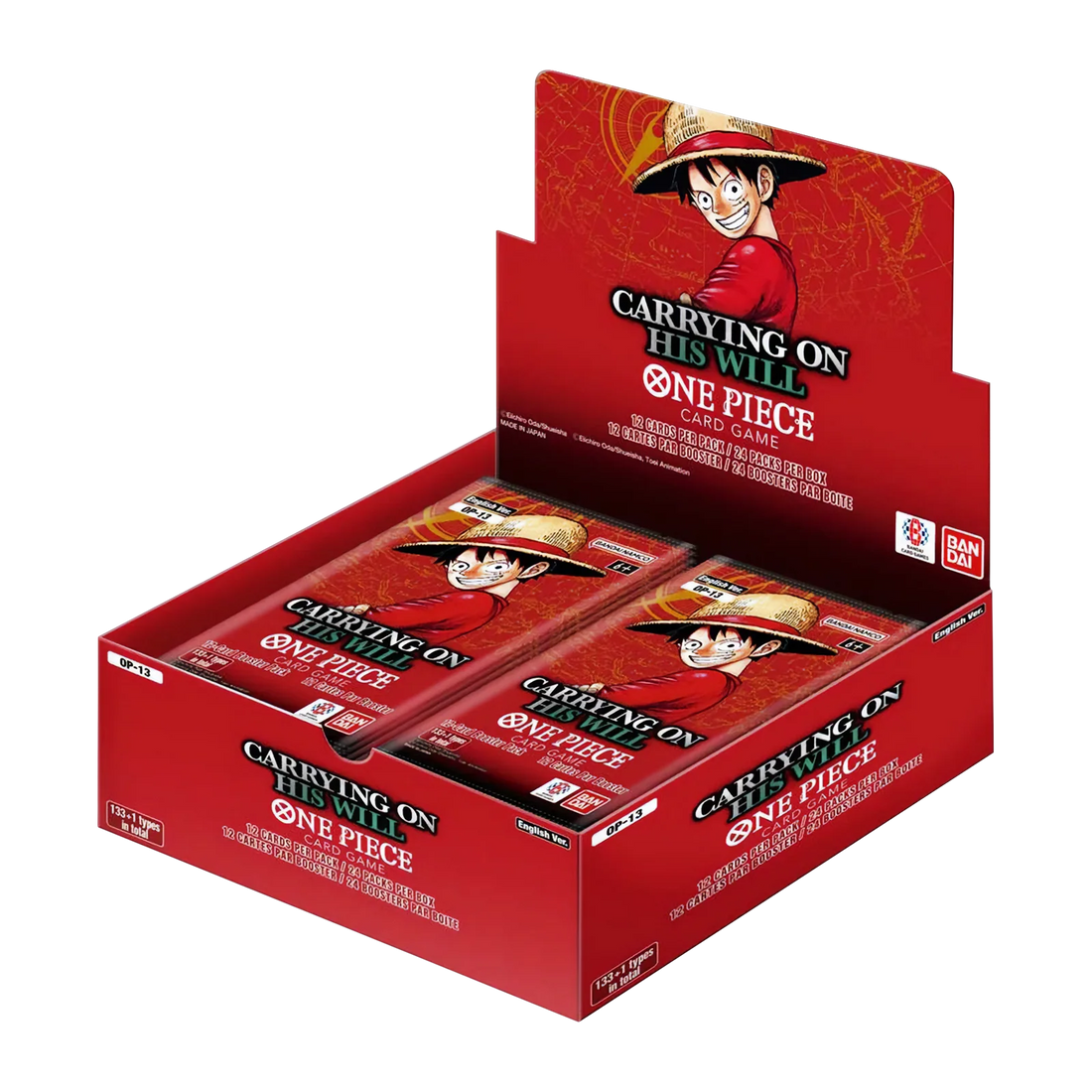 PREPEDIDO - One Piece Tcg OP-13 CARRYING ON HIS WILL Booster Box