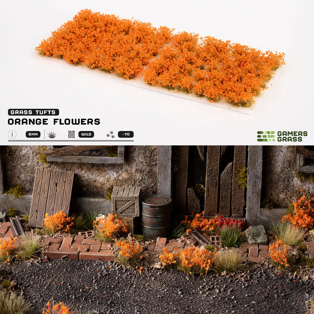 Orange Flowers- Wild Tufts