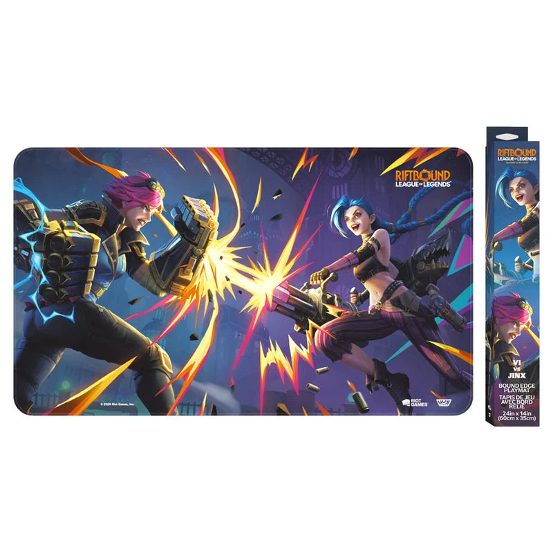 RIFTBOUND: League of Legends TCG – Vendetta Playmat (Vi vs Jinx)
