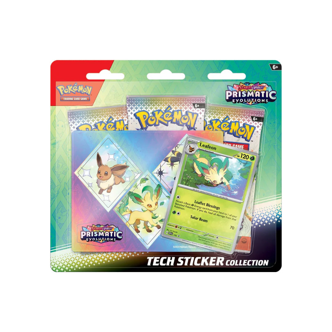 PREPEDIDO POKEMON:  Tech Sticker Collection sv 8.5 Evoluciones Prismáticas Español