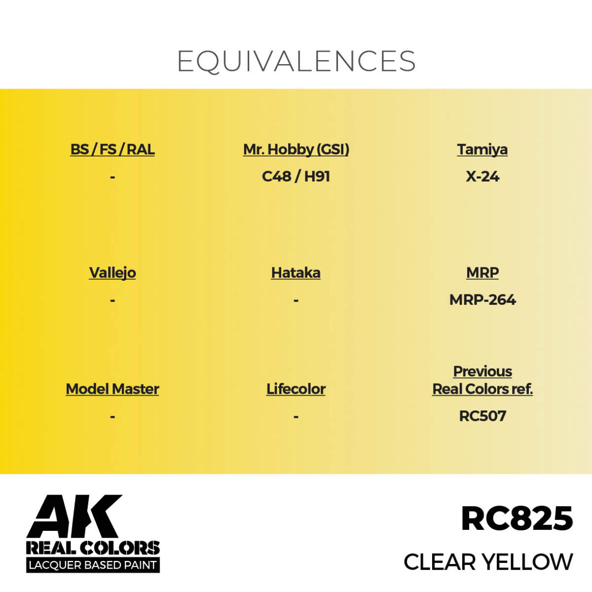AK: REAL COLOR - CLEAR YELLOW - 17ml