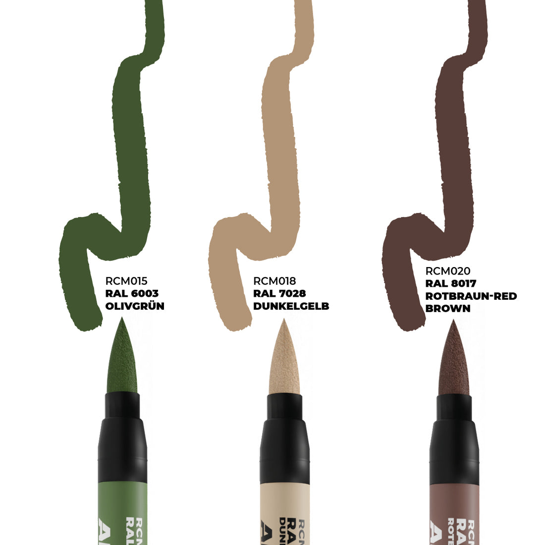 AK: RC MARKERS SET - LATE GERMAN AFV - CAMO COLORS
