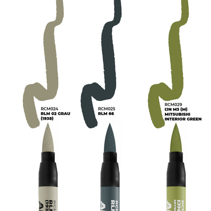 AK: RC MARKERS SET - WWII AXIS AIRCRAFT - COCKPIT COLORS
