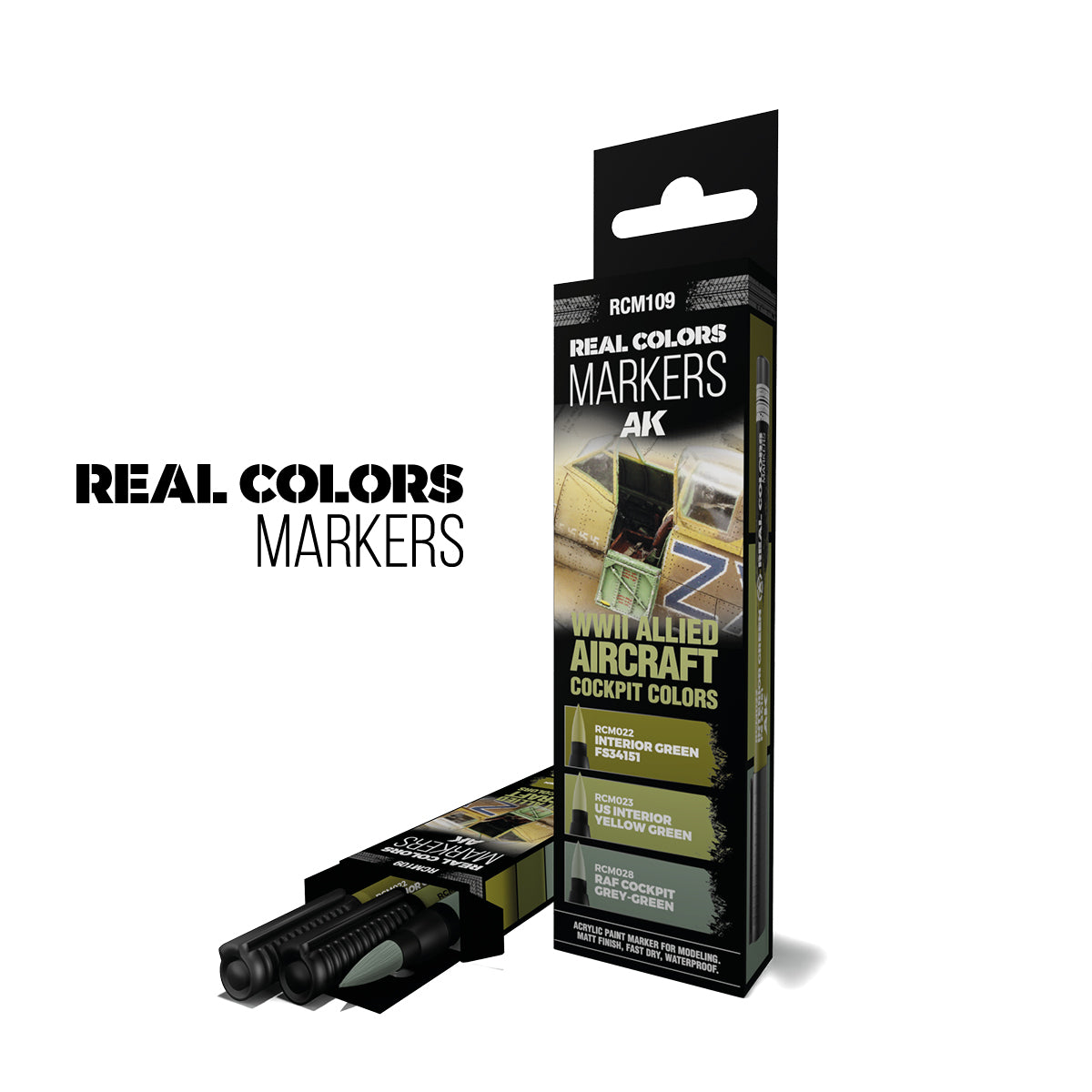 AK: RC MARKERS SET - WWII ALLIED AIRCRAFT - COCKPIT COLORS