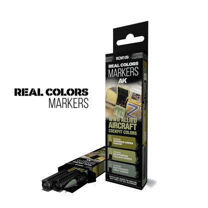 AK: RC MARKERS SET - WWII ALLIED AIRCRAFT - COCKPIT COLORS
