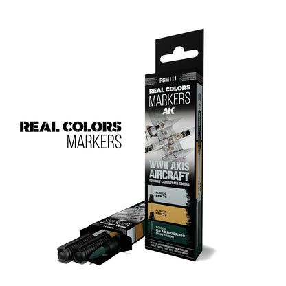 AK: RC MARKERS SET - WWII AXIS AIRCRAFT - SQUIGGLE CAMOUFLAGE COLORS