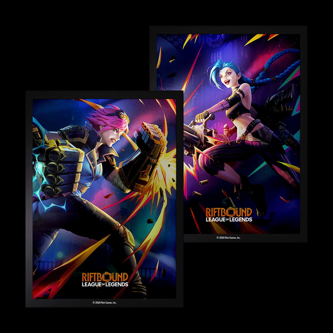 RIFTBOUND: League of Legends TCG – Vendetta Sleeves (Vi vs Jinx)