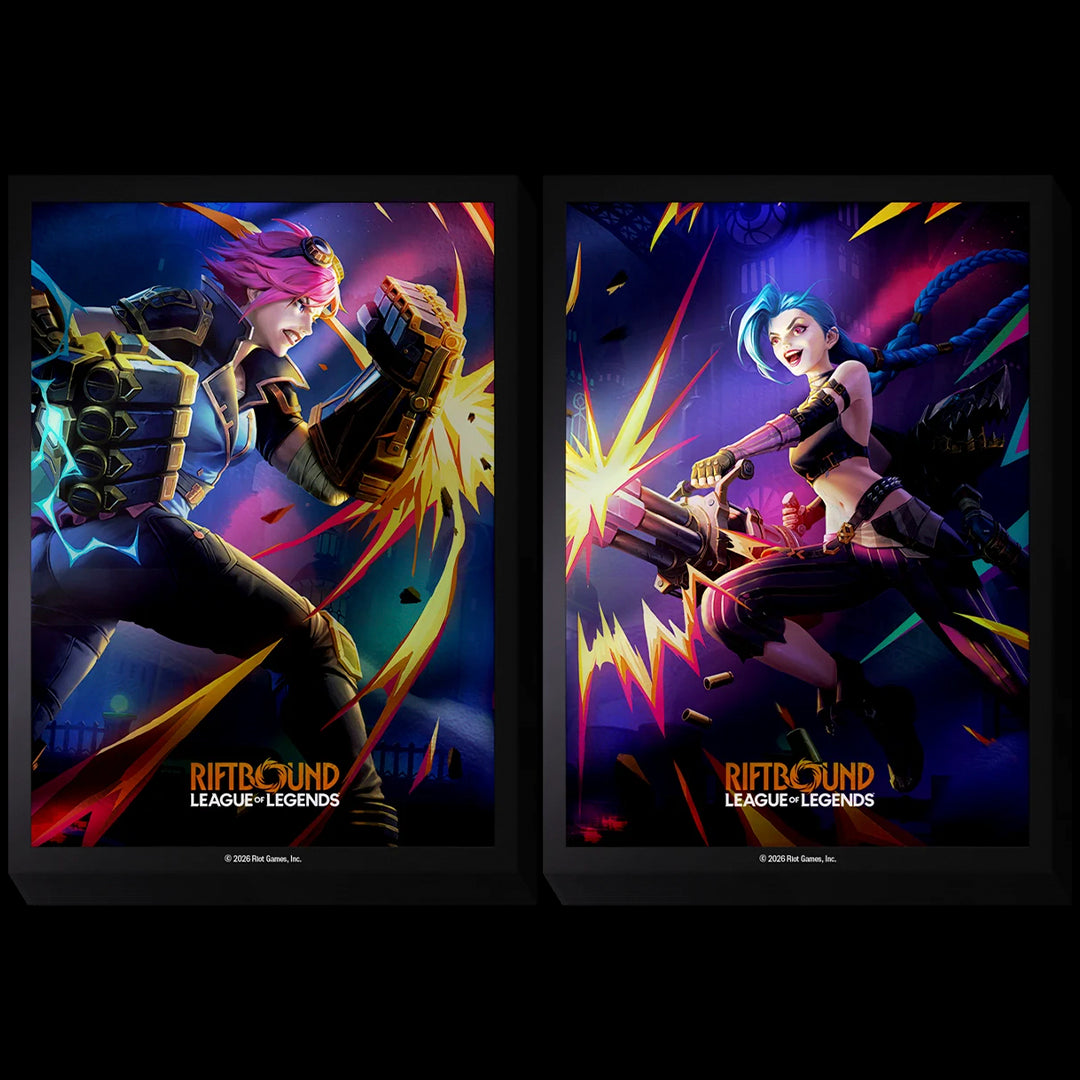 RIFTBOUND: League of Legends TCG – Vendetta Sleeves (Vi vs Jinx)