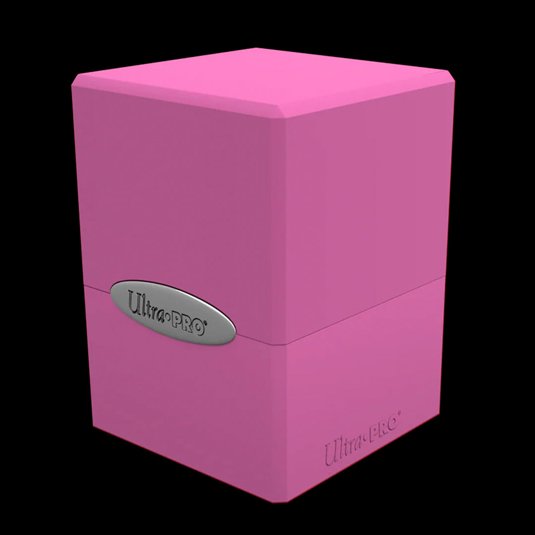 Ultra Pro - Caja de mazo - Satin Cube - Hot Pink