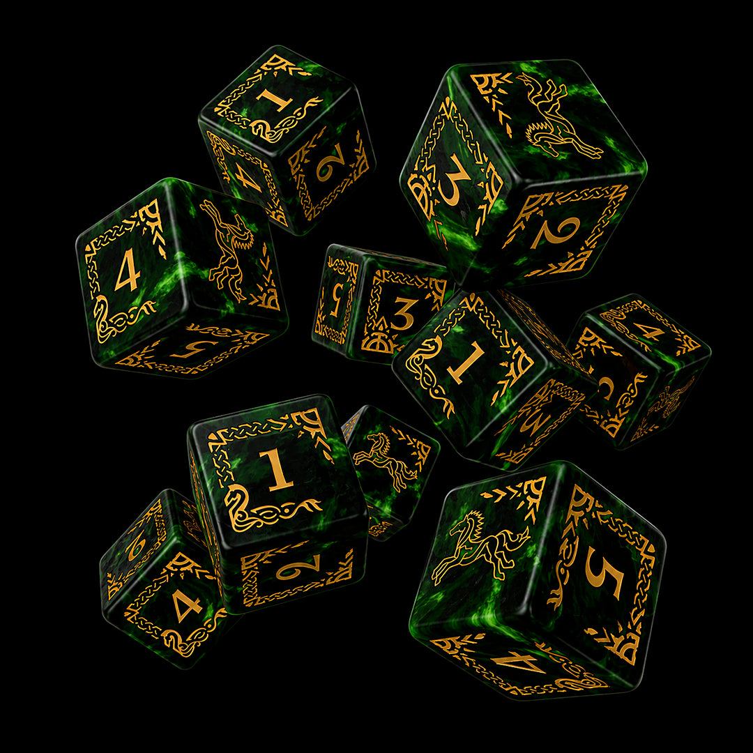 Q Workshop: The Lord of the Rings: D6 Dice Set: Rohan
