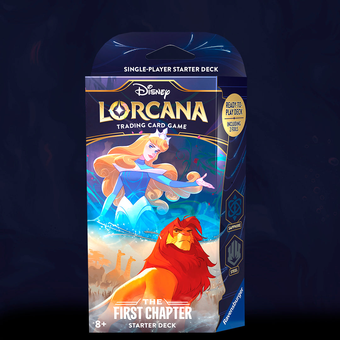 DISNEY LORCANA: FIRST CHAPTER - AURORA &amp; SIMBA - MAZO DE INICIO/STARTER DECK - (INGLÉS)