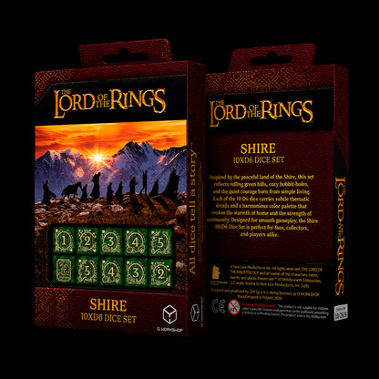 Q Workshop: The Lord of the Rings: D6 Dice Set: Shire
