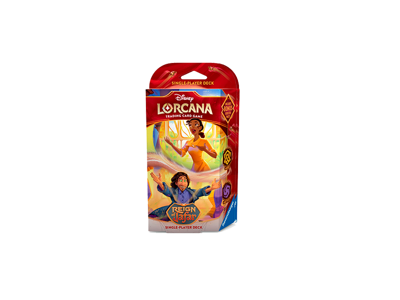 PREPEDIDO DISNEY LORCANA: REIGN OF JAFAR - MAZO ÁMBAR/AMATISTA TIANA Y BRUNO