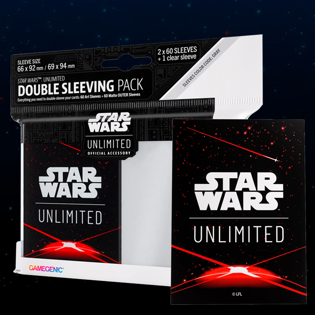 Star Wars Unlimited: Sleeves Double - Space Red