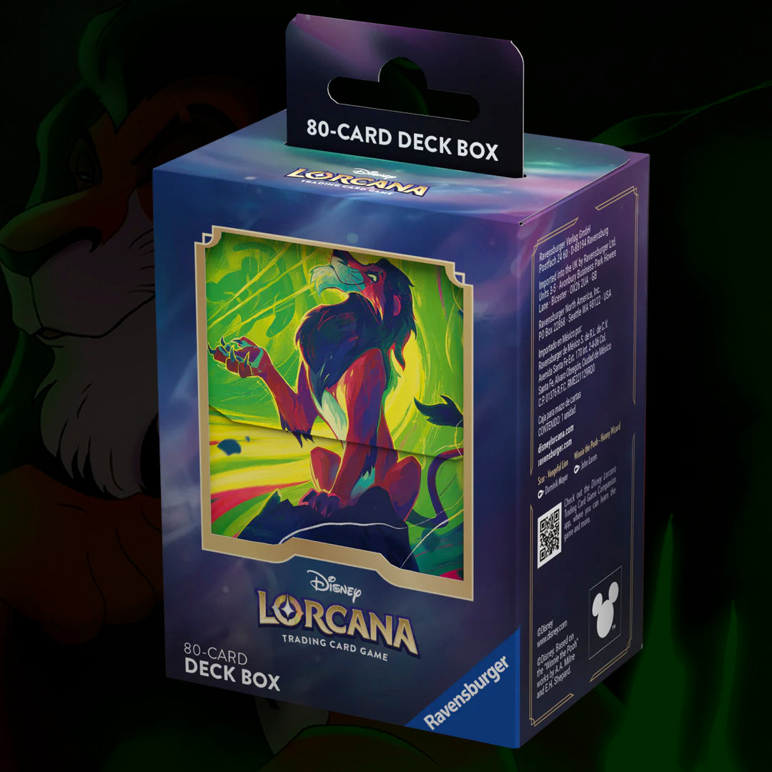 DISNEY LORCANA: DECK BOX - AZURITE SEA - SCAR