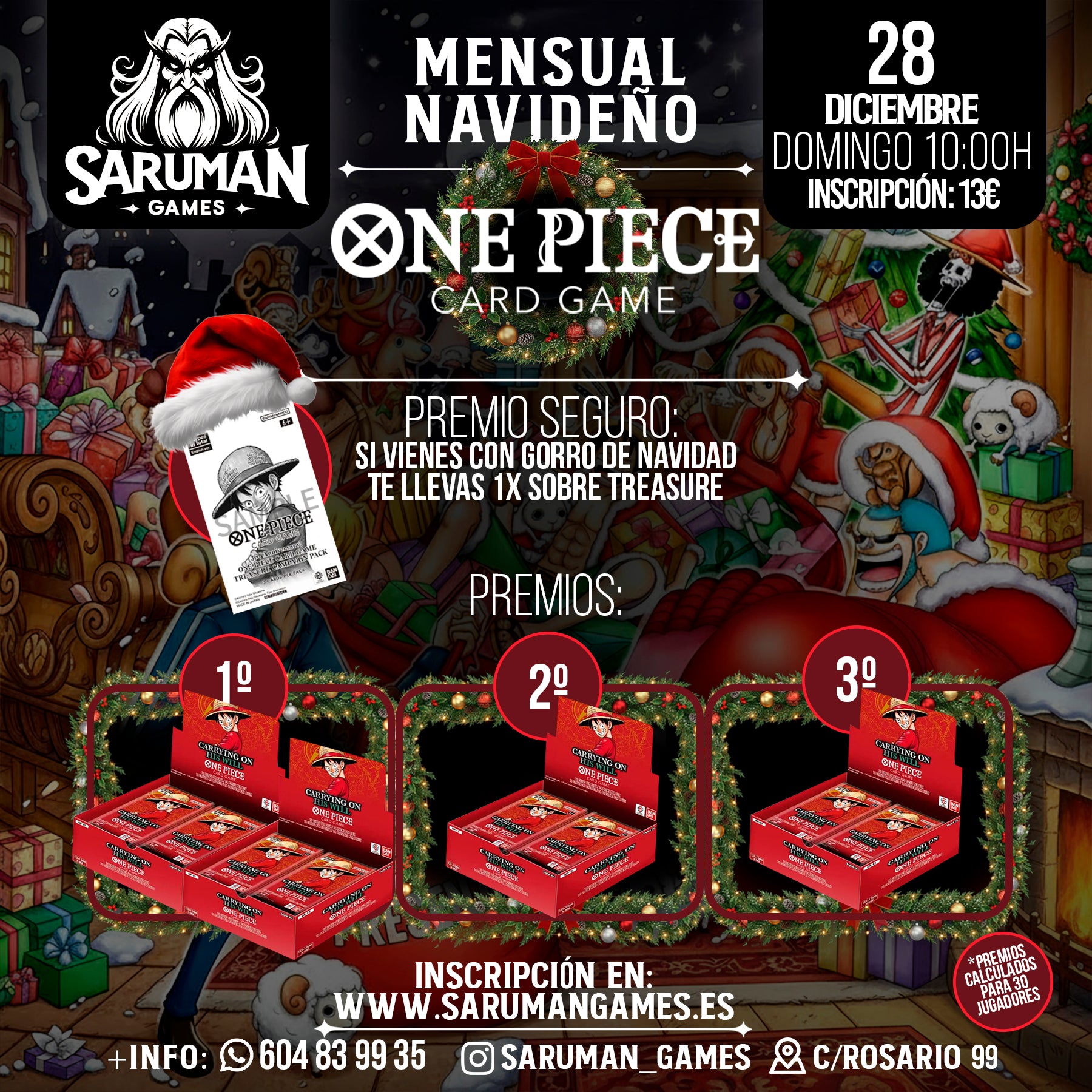 MENSUAL NAVIDEÑO – ONE PIECE CARD GAME