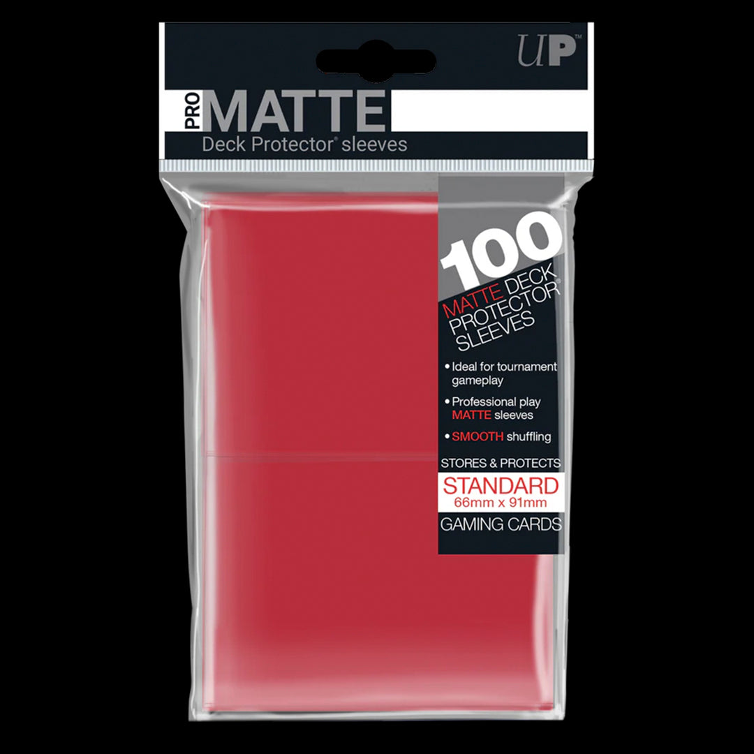 ULTRA PRO - 100 PRO-MATTE SLEEVES -   RED