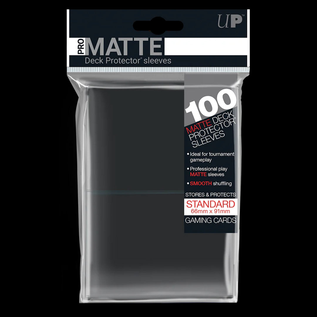 ULTRA PRO - 100 PRO - MATTE SLEEVES - BLACK