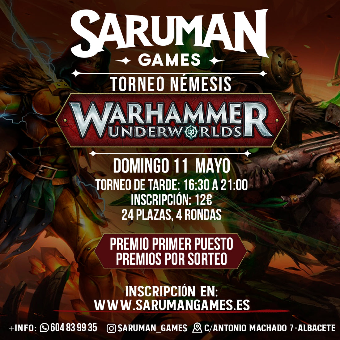 TORNEO NÉMESIS WH UNDERWORLDS DOMINGO 11 MAYO