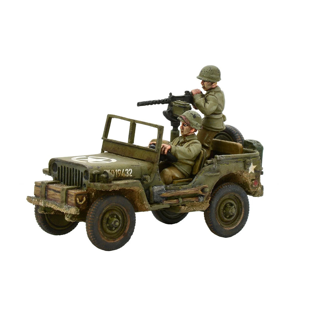 US ARMY JEEP WITH 30 CAL MMG