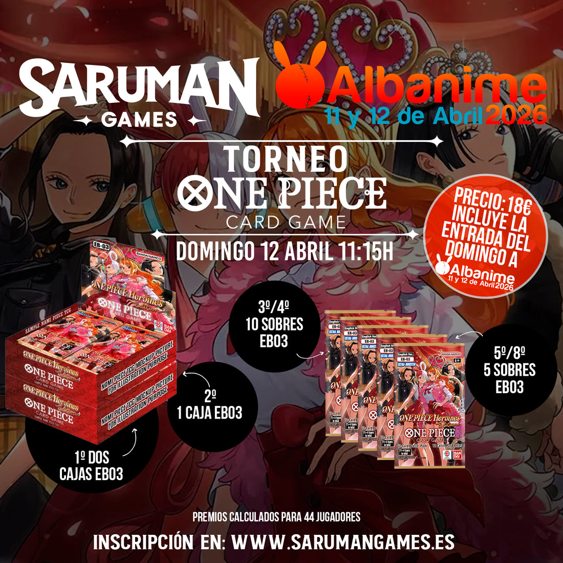 TORNEO ONE PIECE CARD GAME – ALBANIME 2026