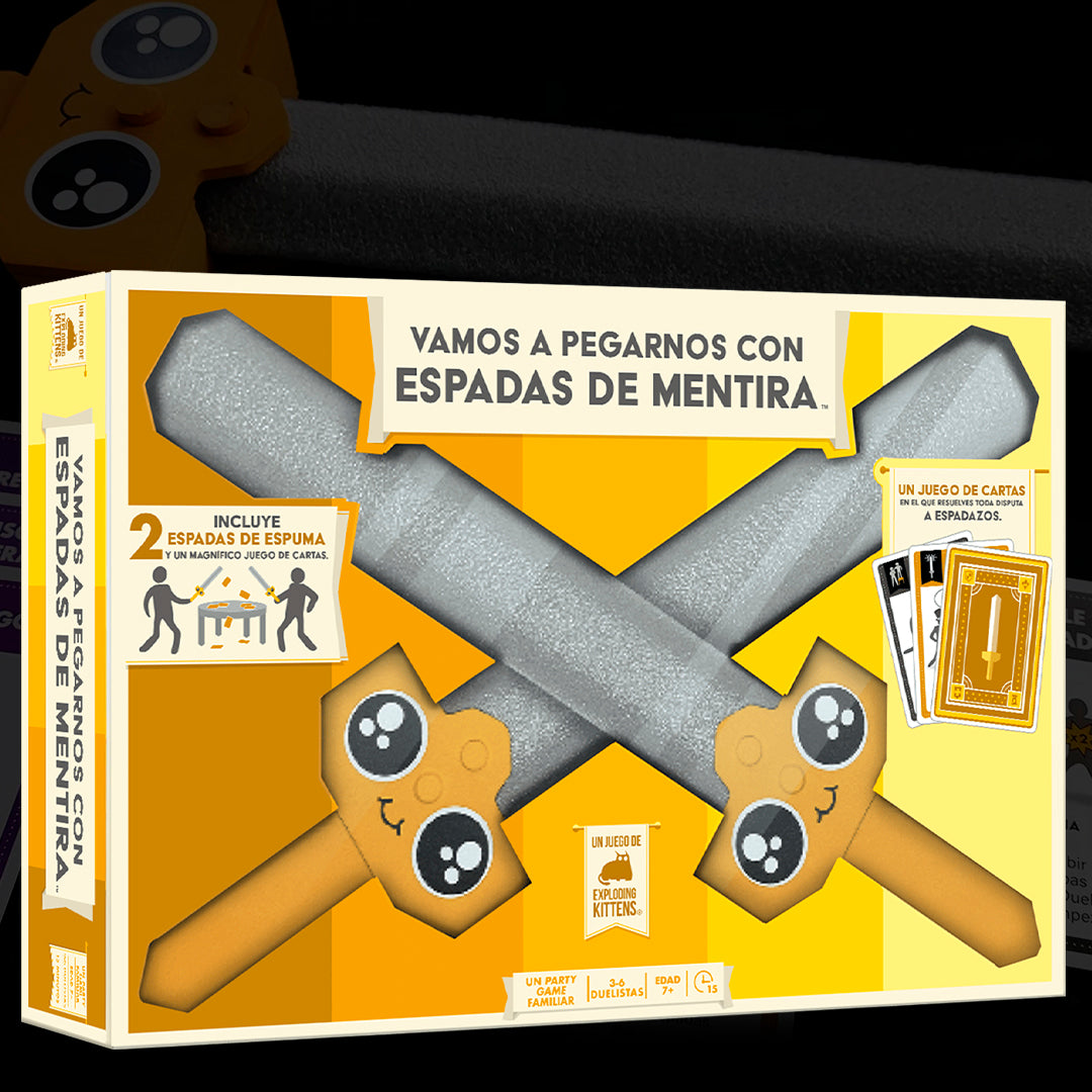 VAMOS A PEGARNOS CON ESPADAS DE MENTIRA