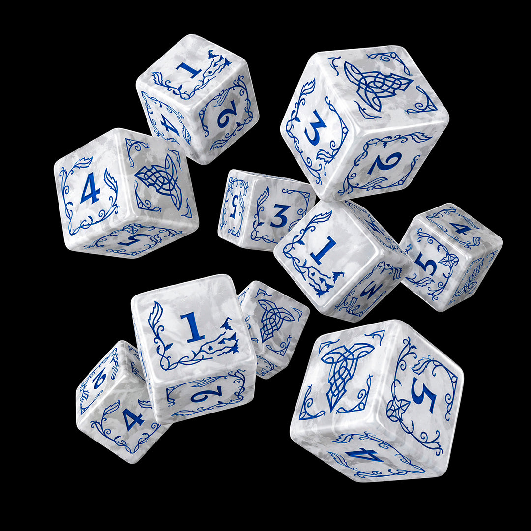 Q Workshop: The Lord of the Rings: D6 Dice Set: Rivendell - Stone