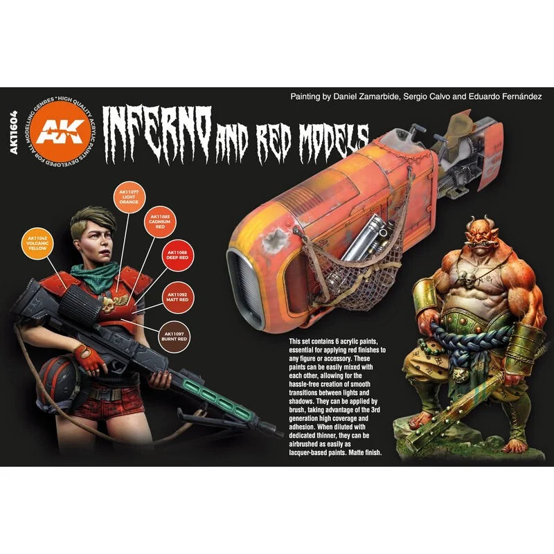 3GEN Acrylics SET: INFERNO AND RED MODELS