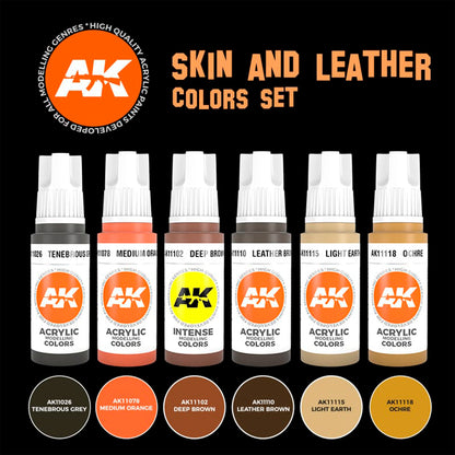 3GEN Acrylics SET: SKIN AND LEATHER