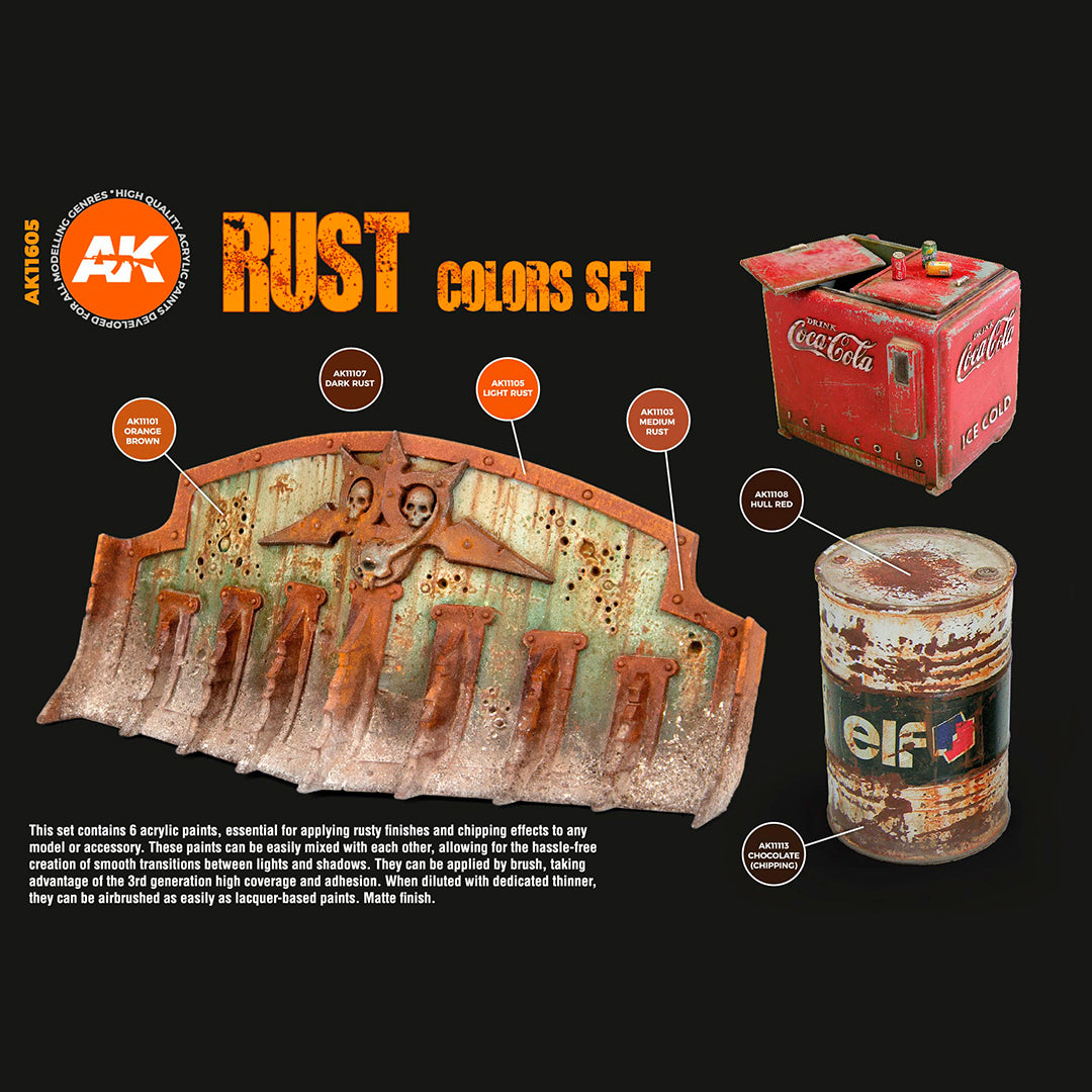 3GEN Acrylics SET: RUST