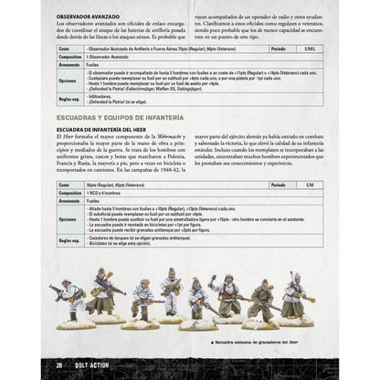 BOLT ACTION: ARMIES OF GERMANY - 3º EDICIÓN - (CASTELLANO)