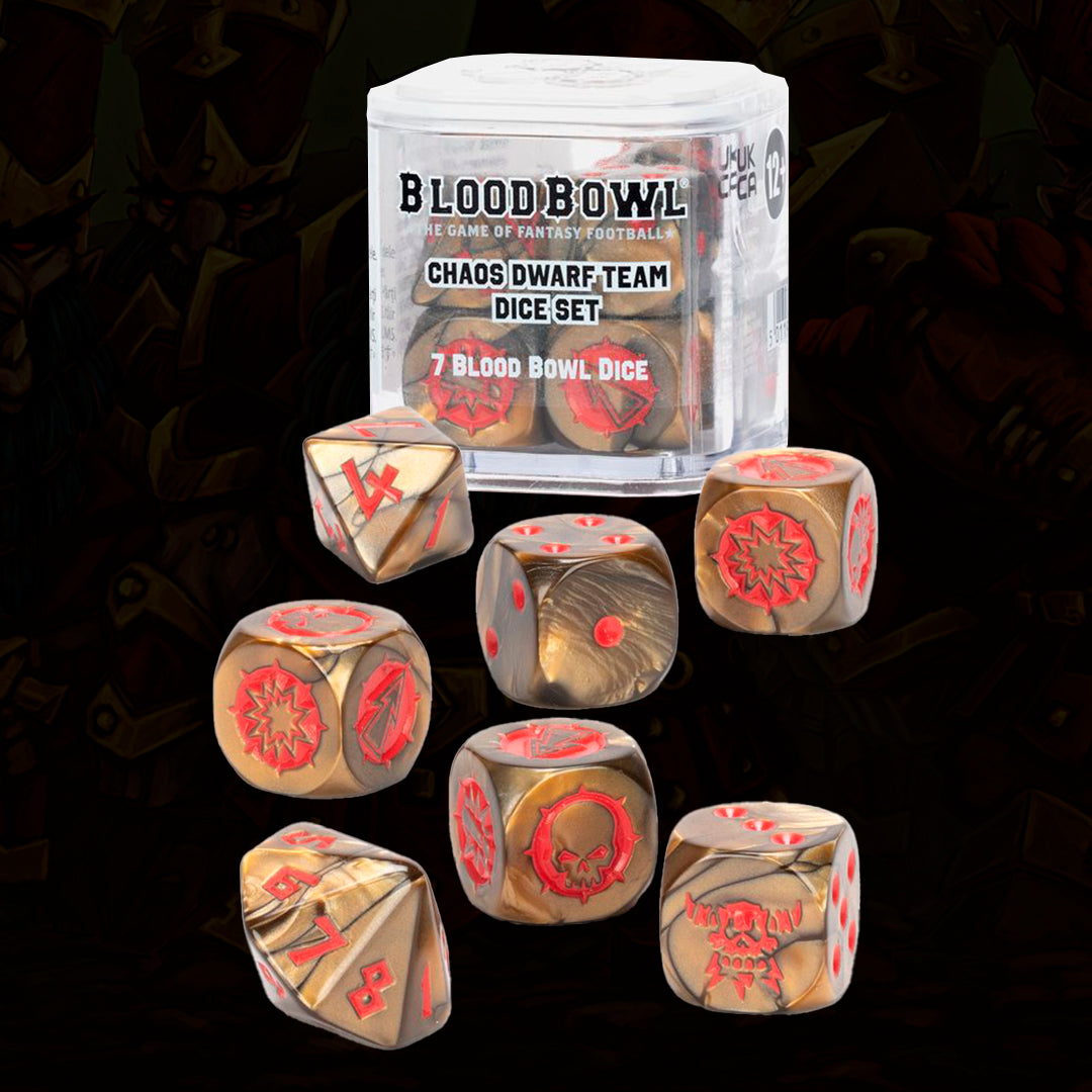 BLOOD BOWL: SET DE DADOS - Chaos Dwarf